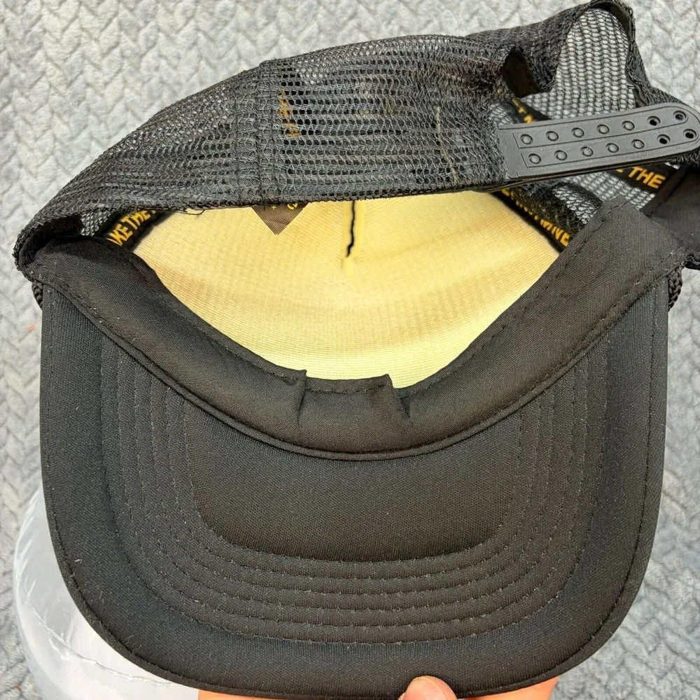 Bumble App Promo Trucker Hat Black Yellow Mesh Snapback Make The First Move Cap